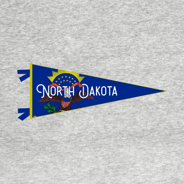 North Dakota Flag Pennant by zsonn